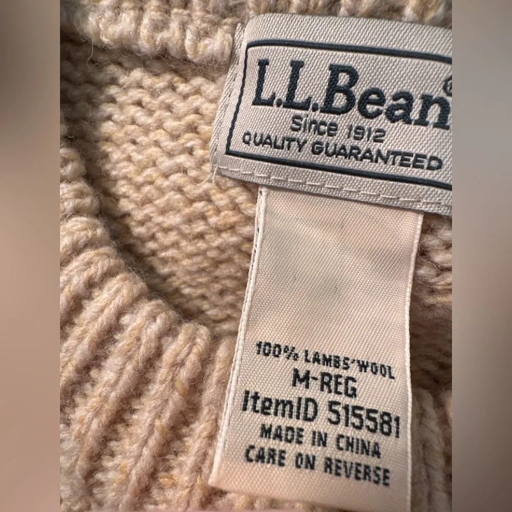 L.L.Bean • 100% Lambswool Fair Isle / Nordic Yoke Sweater